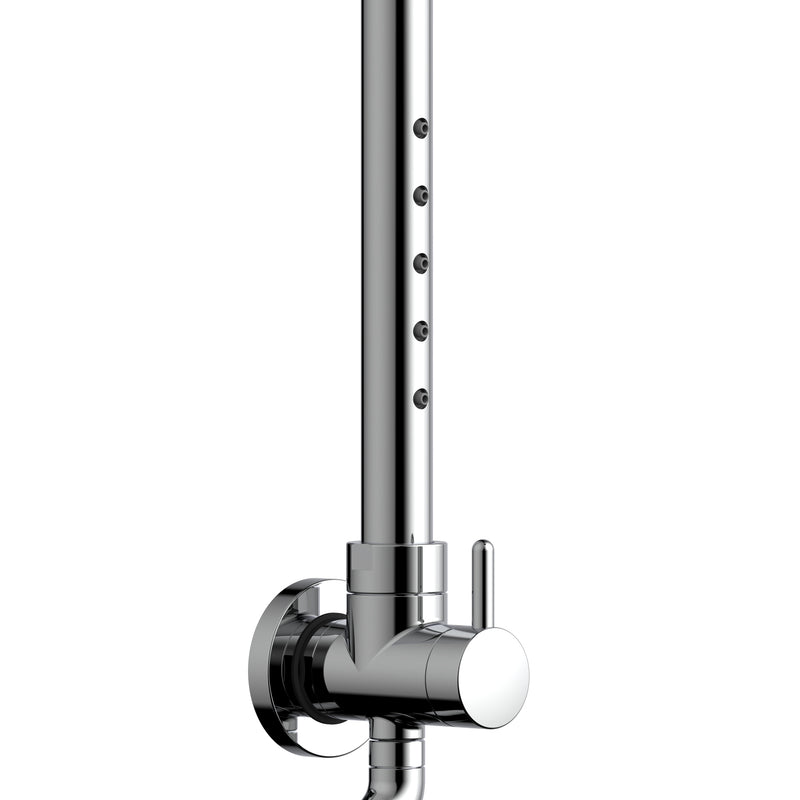 PULSE ShowerSpas 1059-CH-1.8GPM Atlantis 10-in Rain Showerhead Shower System with 5-Body Jets and Handshower in Chrome, 1.8 GPM - view 4