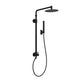 PULSE ShowerSpas 1059-MB-1.8GPM Atlantis 10-in Rain Showerhead Shower System with 5-Body Jets and Handshower in Matte Black, 1.8 GPM