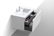 Kube Bath BALLI40-GW Balli 40" Gloss White Wall Mount Single Sink Bathroom Vanity with Reinforced Acrylic Composite Top - view 5