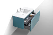 Kube Bath BALLI40-TG Balli 40" Teal Green Wall Mount Single Sink Bathroom Vanity with Reinforced Acrylic Composite Top - view 5
