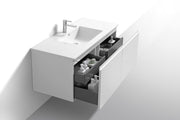 Kube Bath BALLI48S-GW Balli 48" Gloss White Wall Mount Single Sink Bathroom Vanity with Reinforced Acrylic Composite Top - view 5