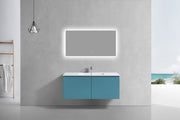 Kube Bath BALLI48S-TG Balli 48" Teal Green Wall Mount Single Sink Bathroom Vanity with Reinforced Acrylic Composite Top - view 3