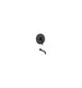Kube Bath BK-RTF1V Aqua Rondo Matte Black Tub Filler with Rough-In Valve