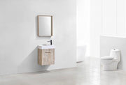 Kube Bath BSL18-NW Bliss 18" Nature Wood Wall Mount Single Sink Bathroom Vanity with Reinforced Acrylic Composite Top - view 2
