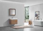 Kube Bath BSL24-HO Bliss 24" Honey Oak Wall Mount Single Sink Bathroom Vanity with Reinforced Acrylic Composite Top - view 2