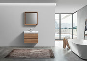 Kube Bath BSL24-HO Bliss 24" Honey Oak Wall Mount Single Sink Bathroom Vanity with Reinforced Acrylic Composite Top - view 3