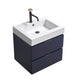 Kube Bath BSL24-BLUE Bliss 24" Blue Wall Mount Single Sink Bathroom Vanity with Reinforced Acrylic Composite Top