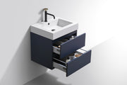 Kube Bath BSL24-BLUE Bliss 24" Blue Wall Mount Single Sink Bathroom Vanity with Reinforced Acrylic Composite Top - view 5