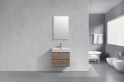 Kube Bath BSL24-BTN Bliss 24" Butternut Wall Mount Single Sink Bathroom Vanity with Reinforced Acrylic Composite Top - view 2