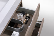 Kube Bath BSL24-BTN Bliss 24" Butternut Wall Mount Single Sink Bathroom Vanity with Reinforced Acrylic Composite Top - view 6