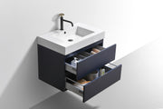 Kube Bath BSL30-BLUE Bliss 30" Blue Wall Mount Single Sink Bathroom Vanity with Reinforced Acrylic Composite Top - view 5