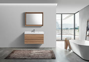 Kube Bath BSL36-HO Bliss 36" Honey Oak Wall Mount Single Sink Bathroom Vanity with Reinforced Acrylic Composite Top - view 3