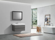 Kube Bath BSL36-VAG Bliss 36" Vulcan Ash Grey Wall Mount Single Sink Bathroom Vanity with Reinforced Acrylic Composite Top - view 2