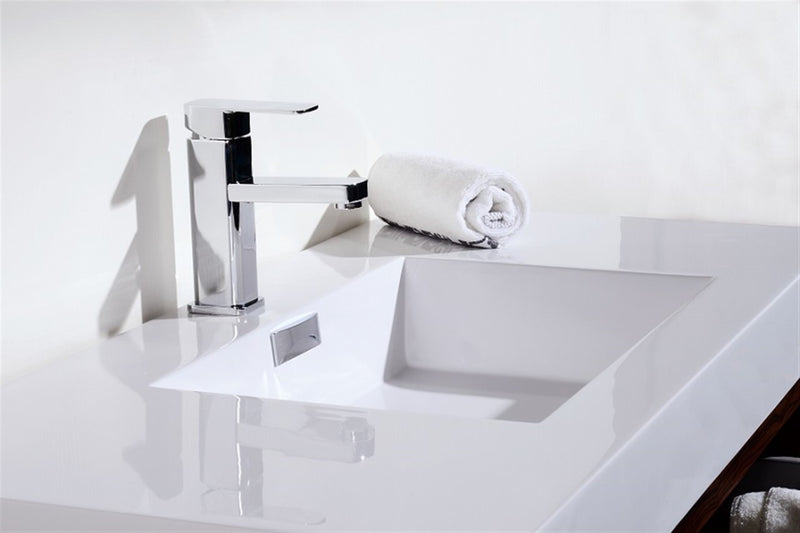 Kube Bath BSL40-GO Bliss 40" Gray Oak Wall Mount Single Sink Bathroom Vanity with Reinforced Acrylic Composite Top - view 5