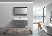 Kube Bath BSL48-VAG Bliss 48" Vulcan Ash Grey Wall Mount Single Sink Bathroom Vanity with Reinforced Acrylic Composite Top - view 2