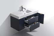 Kube Bath BSL48-BLUE Bliss 48" Blue Wall Mount Single Sink Bathroom Vanity with Reinforced Acrylic Composite Top - view 5