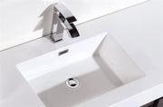 Kube Bath BSL60S-GO Bliss 60" Gray Oak Wall Mount Single Sink Bathroom Vanity with Reinforced Acrylic Composite Top - view 3