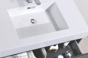 Kube Bath BSL72D-GO Bliss 72" Gray Oak Wall Mount Double Sink Bathroom Vanity with Reinforced Acrylic Composite Top - view 4