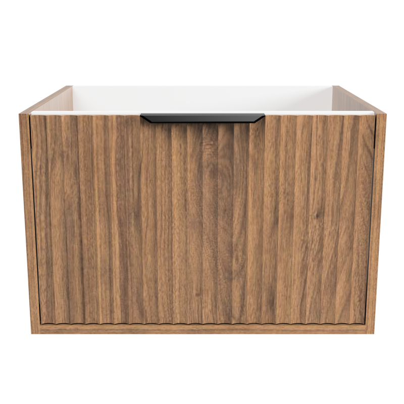 Timberline Byron 24" Florentine Walnut Wall Mount Vanity Cabinet Only with Black Hardware - view 2