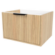 Timberline Byron 24" Prime Oak Wall Mount Vanity Cabinet Only with Black Hardware