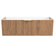 Timberline Byron 48" Florentine Walnut Wall Mount Vanity Cabinet Only with Gold Hardware - view 2