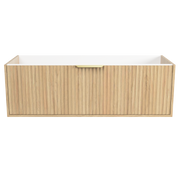 Timberline Byron 48" Prime Oak Wall Mount Vanity Cabinet Only with Gold Hardware - view 2