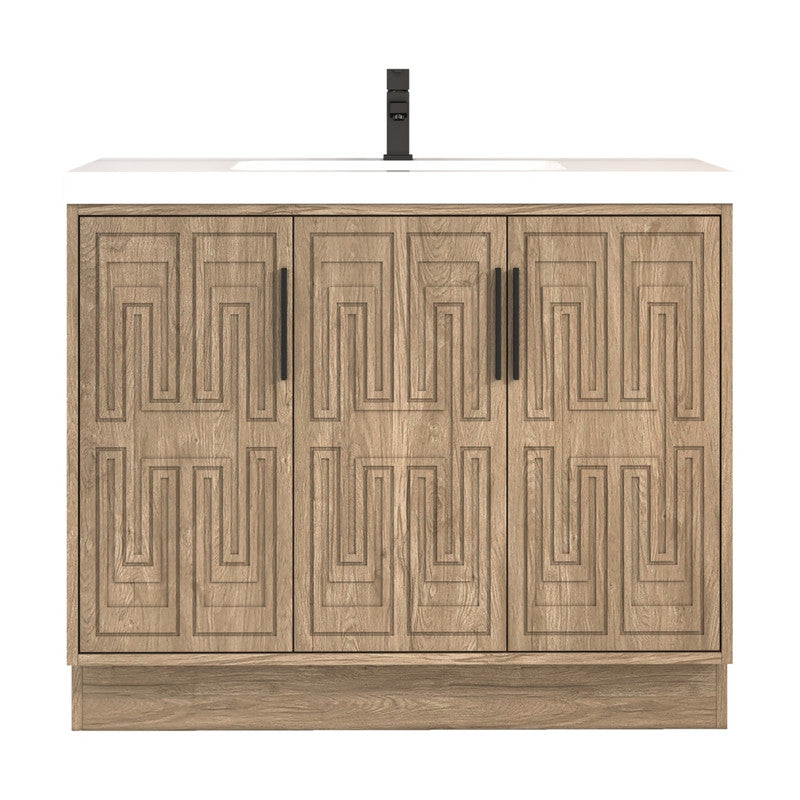 Moreno Bath BELLA-42R Bella 42" Freestanding Bathroom Vanity with Sink Top | Right Side Drawers - view 11