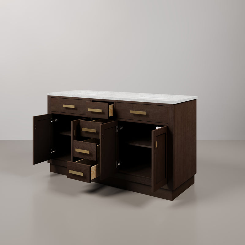 CH60CW vanity Brown Oak