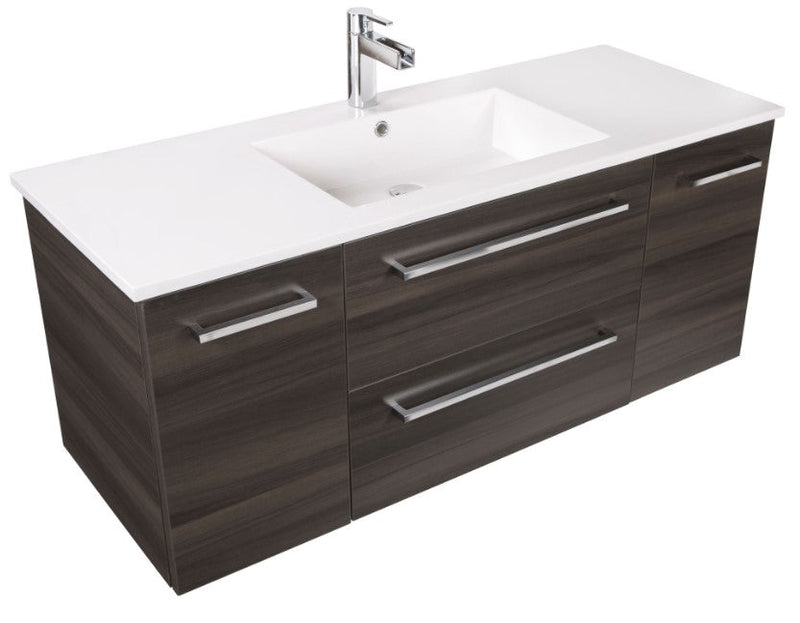 Cutler FV ZAMBUKKA48 Silhouette 48" Single Sink Wall Mount Cultured Marble Top Bathroom Vanity - Zambukka