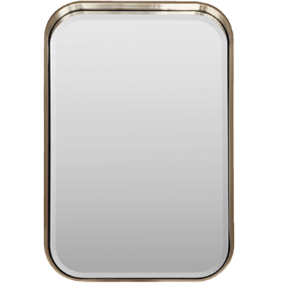 Afina CU-3036 Curve 30" W x 36" H Rectangular Bevel Mirror with Radius Corners - view 3