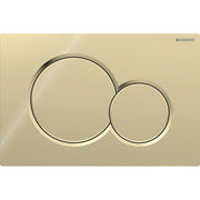 Geberit Sigma01 Dual Flush Actuator Plate - Brass
