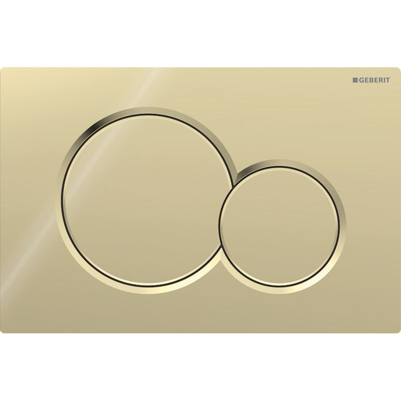 Geberit Sigma01 Dual Flush Actuator Plate - Brass