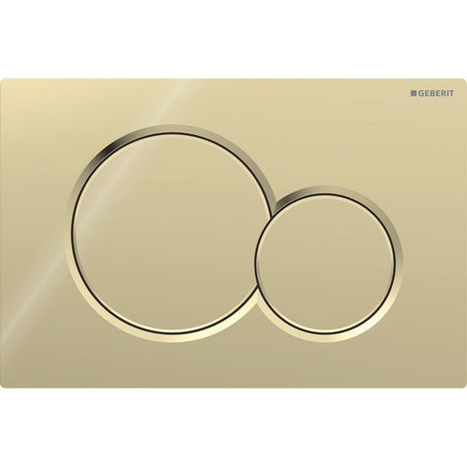 Geberit Sigma01 Dual Flush Actuator Plate - Brass