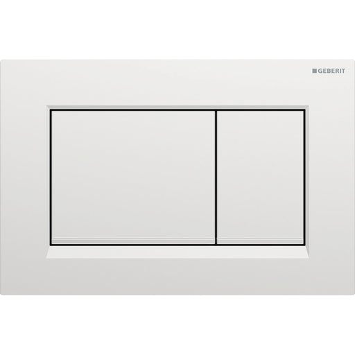 Geberit Sigma30 Dual Flush Actuator Plate - Matte Chrome with Bright Chrome Stripes