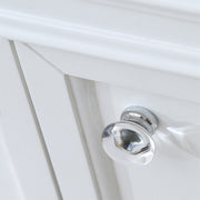 DE60CW01PW - Derby 60 In. Double Sink Pre-Assembled Traditional Style Bathroom Vanity with 1" Carrara White Marble Top