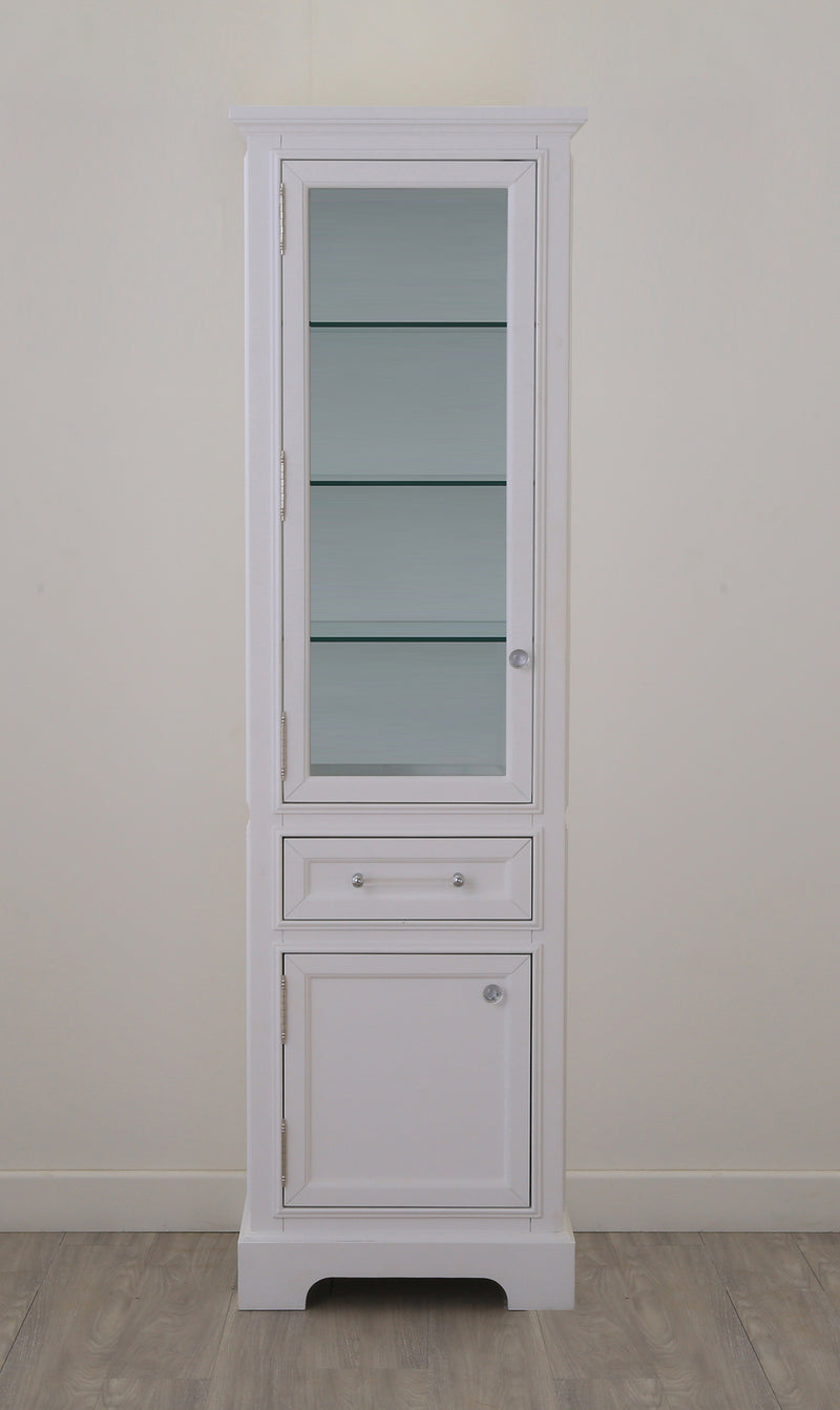 DERBY-LC-W - Derby Free Standing Linen Cabinet