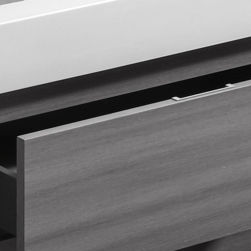 Kube Bath FMB36-VAG Bliss 36" Vulcan Ash Grey Free Standing Single Sink Bathroom Vanity with Reinforced Acrylic Composite Top - view 7