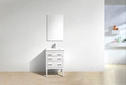 Kube Bath E24-GW Eiffel 24" High Gloss White Single Sink Bathroom Vanity with White Countertop - view 2