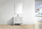 Kube Bath E36-GW Eiffel 36" High Gloss White Single Sink Bathroom Vanity with White Countertop - view 2