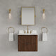 EU24EM00TO - Eureka 24 In. Single Rectangle Sink Floating Bathroom Vanity with Engineered Marble Top in Truffle Oak