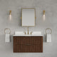 EU36EM00TO - Eureka 36 In. Single Rectangle Sink Floating Bathroom Vanity with Engineered Marble Top in Truffle Oak