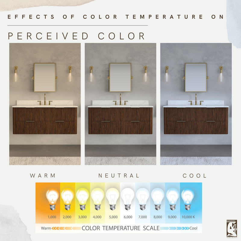 EU48EM00TO - Eureka 48 In. Single Rectangle Sink Floating Bathroom Vanity with Engineered Marble Top in Truffle Oak