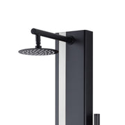 PULSE ShowerSpas 1060MB-SSB-1.8GPM Eclipse 8-in Rain Showerhead ShowerSpa with 4-Body Jets and Handshower in Brushed Stainless Steel and Matte Black, 1.8 GPM - view 2