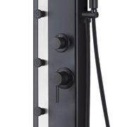 PULSE ShowerSpas 1060MB-SSB-1.8GPM Eclipse 8-in Rain Showerhead ShowerSpa with 4-Body Jets and Handshower in Brushed Stainless Steel and Matte Black, 1.8 GPM - view 4