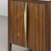 FE30CW06NJ - Ferrero 30 In. Single Sink Pre-Assembled Mid-Century Style Bathroom Vanity With 1" Carrara White Marble Top