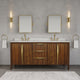 FE72CW06NJ - Ferrero 72 In. Single Sink Pre-Assembled Mid-Century Style Bathroom Vanity With 1" Carrara White Marble Top