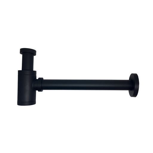 Kube Bath FF007BK Space Saving P-Trap, Matte Black