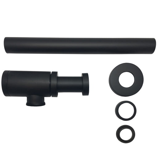 Kube Bath FF007BK Space Saving P-Trap, Matte Black - view 2