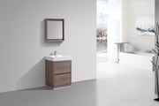 Kube Bath FMB24-BTN Bliss 24" Butternut Free Standing Single Sink Bathroom Vanity with Reinforced Acrylic Composite Top - view 3