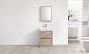 Kube Bath FMB24-NW Bliss 24" Nature Wood Free Standing Single Sink Bathroom Vanity with Reinforced Acrylic Composite Top - view 2